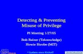 Detecting & Preventing Misuse of Privilege
