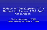 Update on Development of a Method to Assess PIBI Goal Attainment