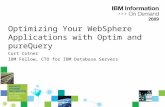 Optimizing Your WebSphere Applications with Optim and pureQuery