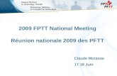 2009 FPTT National Meeting R éunion nationale 2009 des PFTT