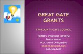 Great gate grants TRI-COUNTY GATE COUNCIL