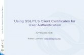 Using SSL/TLS Client Certificates for User Authentication
