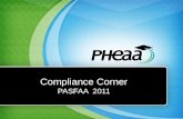 Compliance Corner PASFAA  2011