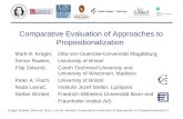 Comparative Evaluation of Approaches to Propositionalization