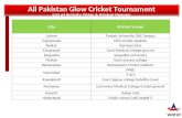 All Pakistan Glow Cricket Tournament List  of Activity Cities & Kricket Venues :
