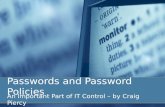 Passwords and Password Policies
