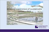 Sharing experience of sustainable construction