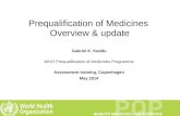 Prequalification of Medicines  Overview & update