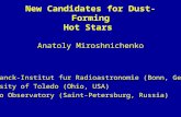 New Candidates for Dust-Forming Hot Stars