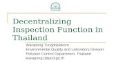 Decentralizing Inspection Function in Thailand