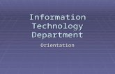Information Technology Department