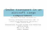 Smoke transport in an aircraft cargo compartment