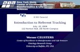 ICBO Tutorial Introduction to Referent Tracking July  22, 2009 112 Norton Hall, UB North Campus