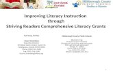 Improving Literacy Instruction  through Striving Readers Comprehensive Literacy Grants