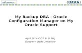 My Backup DBA - Oracle Configuration Manager on My Oracle Support