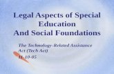Legal Aspects of Special Education And Social Foundations