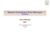 Magda Distributed Data Manager Status