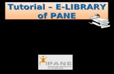Tutorial – E-LIBRARY of PANE