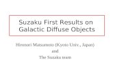 Suzaku First Results on  Galactic Diffuse Objects