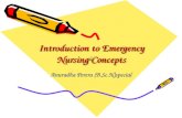 Introduction to Emergency Nursing Concepts