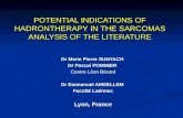 POTENTIAL INDICATIONS OF HADRONTHERAPY IN THE SARCOMAS ANALYSIS OF THE LITERATURE