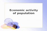 Economic activity of population