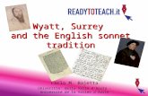Wyatt, Surrey  and the English sonnet tradition