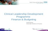 Clinical Leadership Development Programme  Finance & Budgeting