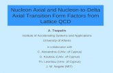 Nucleon Axial and Nucleon-to-Delta Axial Transition Form Factors from Lattice QCD