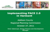 Implementing PACE 2.0  in Vermont