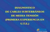 DIAGNOSTICO DE CABLES SUBTERRÁNEOS DE MEDIA TENSIÓN (PRIMERA EXPERIENCIA EN U.T.E.)