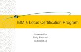 IBM & Lotus Certification Program