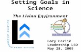 Setting Goals in Science The Living Environment