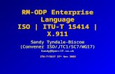 RM-ODP Enterprise Language ISO | ITU-T 15414 | X.911