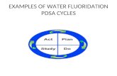 EXAMPLES OF WATER FLUORIDATION PDSA CYCLES