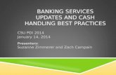 Banking Services Updates and Cash Handling Best practices