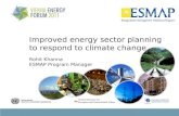 Improved energy sector planning to respond to climate change