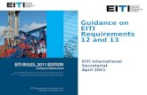 Guidance on EITI Requirements  12 and 13