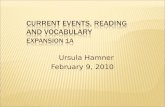 Current Events, Reading  and Vocabulary Expansion 1a