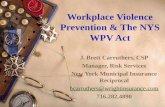 Workplace Violence Prevention & The NYS WPV Act