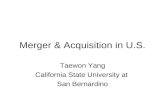 Merger & Acquisition in U.S.