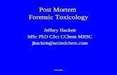 Post Mortem  Forensic Toxicology