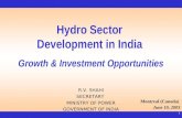 Hydro Sector  Development in India Growth & Investment Opportunities