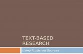 Text-Based Research
