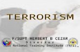 F/SUPT HERBERT B CEZAR D i r e c t o r Fire National Training Institute (FNTI)