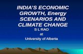 INDIA’S ECONOMIC GROWTH, Energy SCENARIOS AND CLIMATE CHANGE