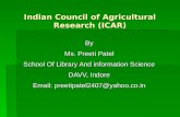 Indian Council of Agricultural Research (ICAR)