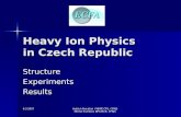 Heavy Ion Physics  in Czech Republic