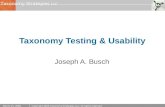 Taxonomy Testing & Usability