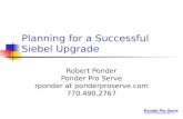 Planning for a Successful Siebel Upgrade